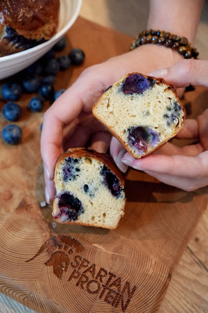 🥷 Blueberry Protein Muffins fresh from the @ninjakitchenuk air fryer 🫐