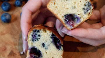 🥷 Blueberry Protein Muffins fresh from the @ninjakitchenuk air fryer 🫐