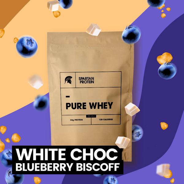 FREE GIFT | White Choc, Blueberry + Biscoff Pure Whey