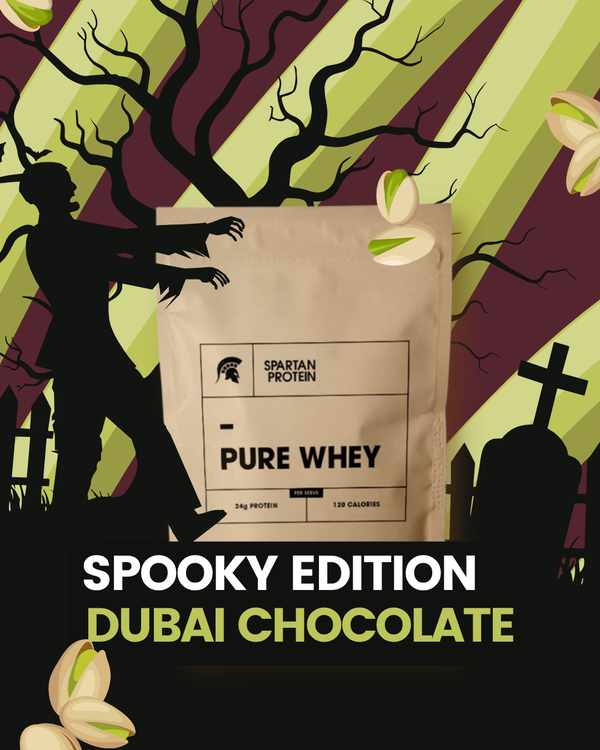 Dubai Chocolate Pure Whey Protein | Spooky Edition